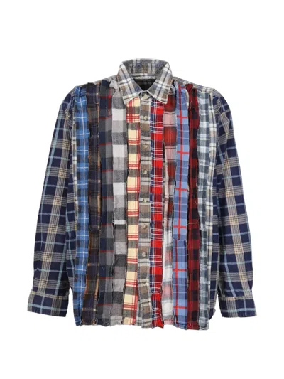 Needles Patchwork Flannel Shirt In Multi