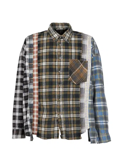 Needles Patchwork Flannel Shirt In Multi