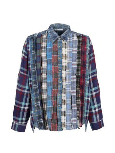 Needles Patchwork Flannel Shirt In Multi