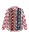 Needles Patchwork Frayed Shirt In Multi