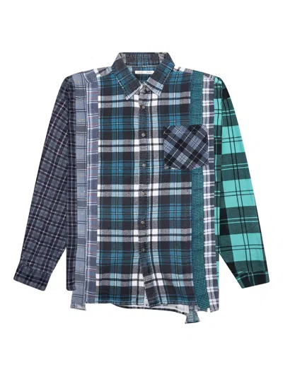 Needles Patchwork Long-sleeve Shirt In Multi