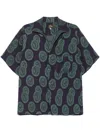 Needles Pattern-embroidered Shirt In Blue