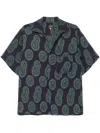 Needles Pattern-embroidered Shirt In Blue