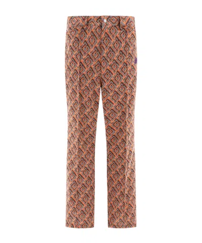 NEEDLES NEEDLES PATTERNED BOOTCUT TROUSERS