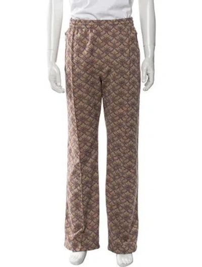 Pre-owned Needles Patterned Embroidered Accent Lounge Bottoms In Multicolor