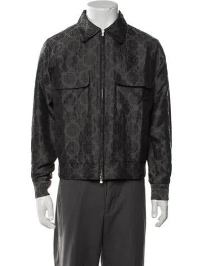Pre-owned Needles Patterned Jacket In Grey