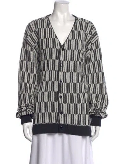 Pre-owned Needles Patterned V-neck Sweater W/ Tags In Multi