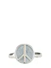 Needles Peace Sign Ring In White