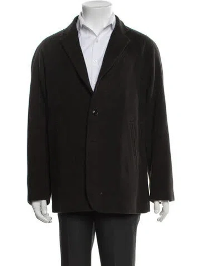 Pre-owned Needles Peacoat In Black
