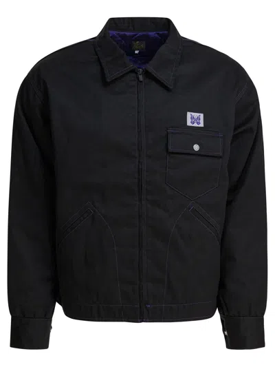 Needles "pe/c Twill" Lightweight  Jacket In Black
