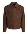 Needles Cropped Structured Jacket With Classic Collar In Brown