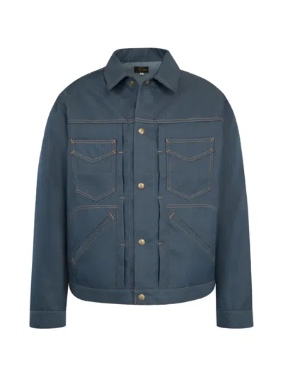 Needles Penny Twill Denim Jacket In Blue