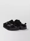 Needles Perforated Open Toe Flat Sole Sandals