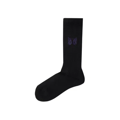 Pre-owned Needles Pile Socks 'black'