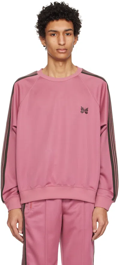 トップスその他 Needles SS25 Sweatshirts (QV427 A PINK) Needles Pink Crewneck Sweatshirt In Smoke Pink | ModeSens