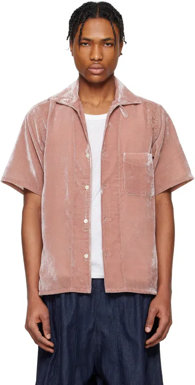 Needles Pink Italian Collar Shirt In A-pink