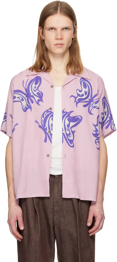 Needles Pink Kae Tanaka Edition S/s One-up Shirt