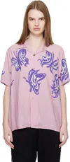 Needles Pink Kae Tanaka Edition S/s One-up Shirt In Pink
