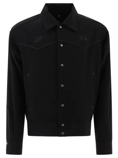 Needles "piping Cowboy" Jacket In Black