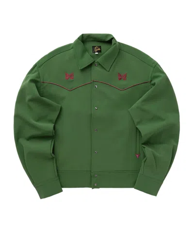 Needles Piping Long-sleeved Casual Jacket In Green