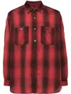 Needles Plaid Check-print Long-sleeve Shirt In Red