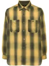 Needles Plaid Check-print Long-sleeve Shirt In Yellow