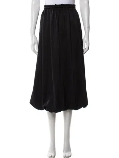 Pre-owned Needles Pleated Accents Midi Length Skirt In Black