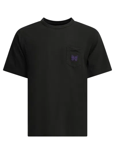 Needles "pocket Tee" Crew-neck T-shirt In Black