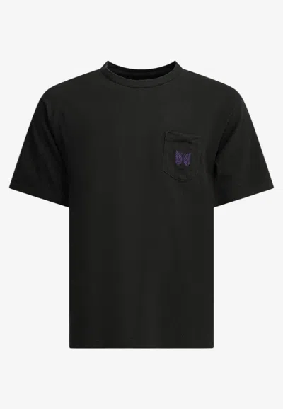 Needles Pocket Tee Crewneck T-shirt In Black