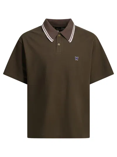 Needles 纽扣和徽标  Polo 衫 In Brown