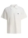 Needles "poly Pique" Polo Shirt In White