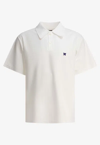 Needles Poly Pique Polo T-shirt In White