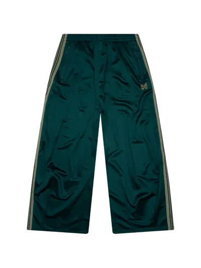 Needles Poly Smooth H.d. Side-stripe Track Pants In Green