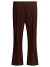 Needles Poly Smooth Logo Boot-cut Pants In Brown