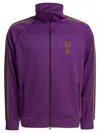 Needles Zip Sweatshirt With Striped Sleeves And Side Pockets