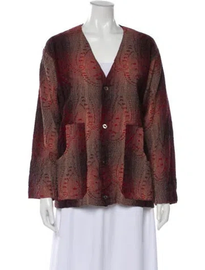 Pre-owned Needles Printed Evening Jacket In Brown