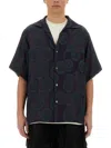 Needles Short-sleeved Circular Print Shirt In Multicolour