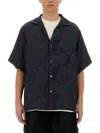 Needles Short-sleeved Circular Print Shirt In Multicolour