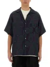 Needles Short-sleeved Circular Print Shirt In Multicolour