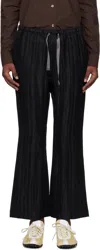 Needles Purple & Black String Boot-cut Lounge Pants In A-purple