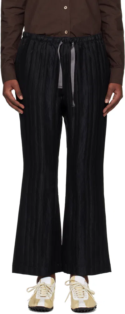 Needles Purple & Black String Boot-cut Lounge Pants In A-purple