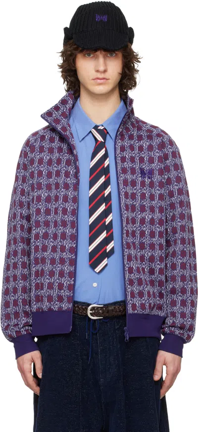 Needles Purple & Burgundy Flower Track Jacket
