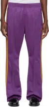 Needles Purple Boot-cut Track Pants In C-purple