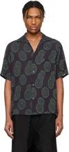 Needles Short-sleeved Circular Print Shirt In A-purple/green
