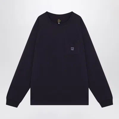 NEEDLES NEEDLES PURPLE LONG SLEEVED T SHIRT