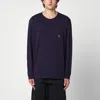 Needles Logo Patch Long-sleeved T-shirt In Burgundy