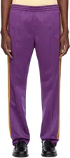Needles Purple Boot-cut Track Pants In C-purple