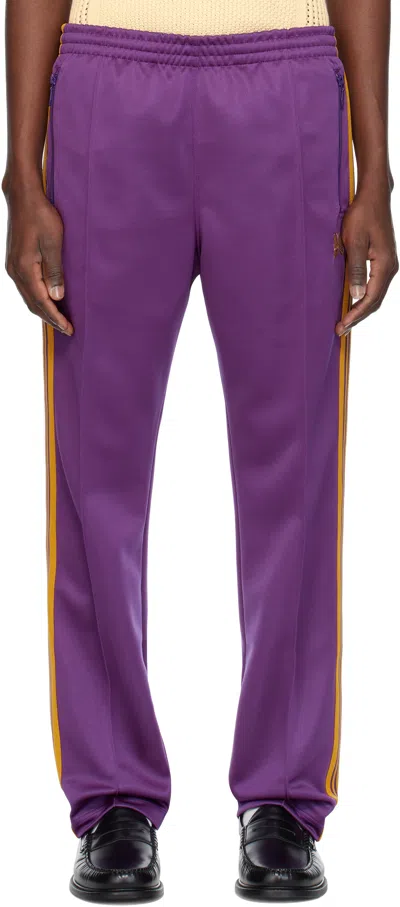 NEEDLES PURPLE NARROW TRACK PANTS