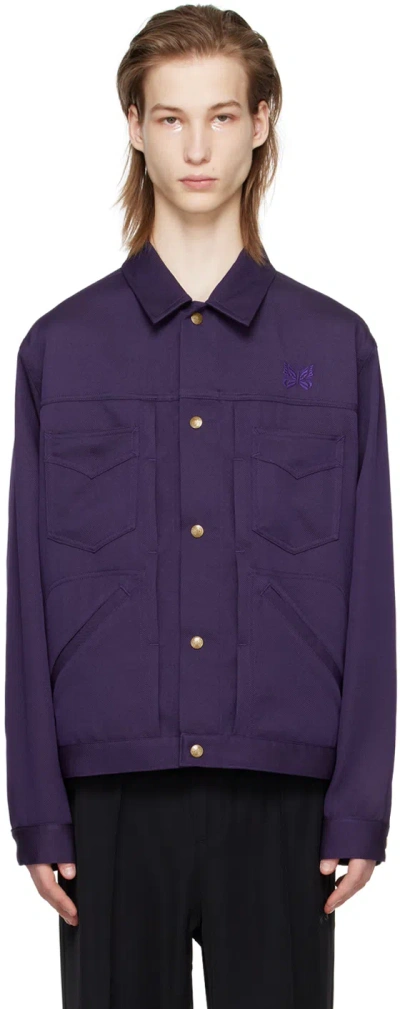 Needles Purple Penny Jacket In C-purple
