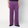 Needles Waistband Trousers With Stripes And Pockets In Purple